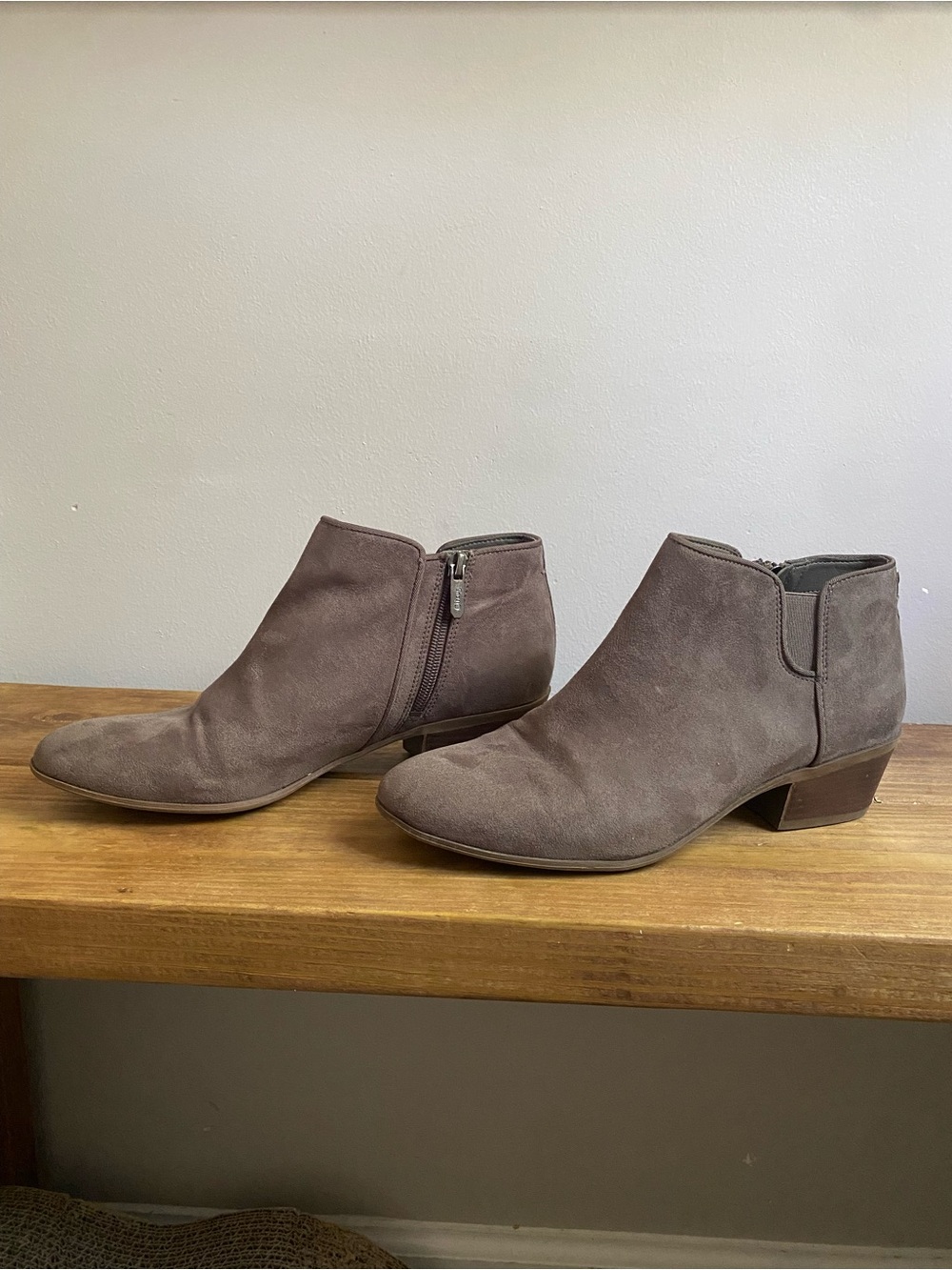 Circus by Sam Edelman Taupe Suede Ankle Booties Size 9
